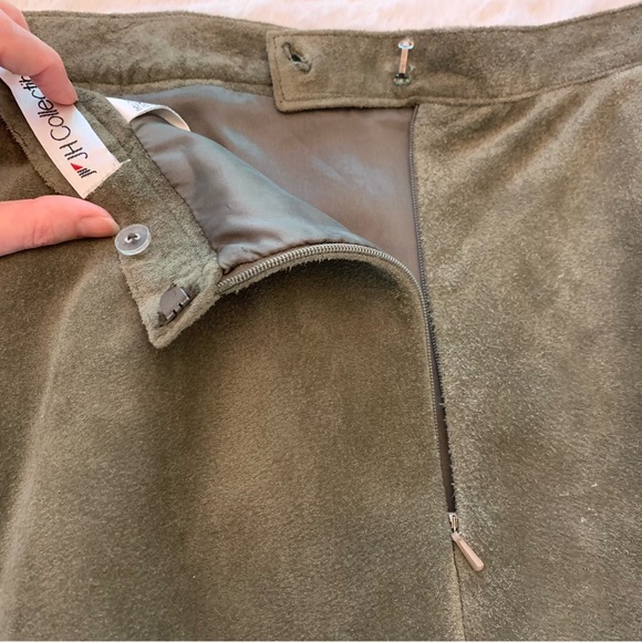 JH Collectibles Green Suede Skirt - Picture 8 of 9